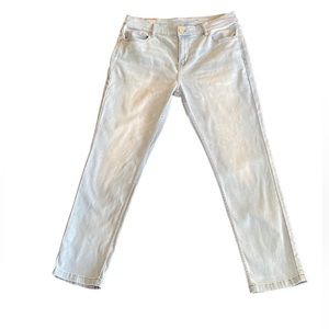 Men's Light Gray Straight Jeans